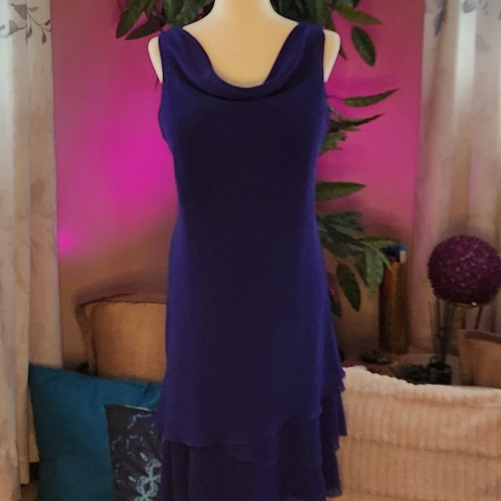 Purple Tiered Dress